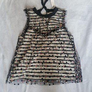 Maeve Mixed overlay top Nwot